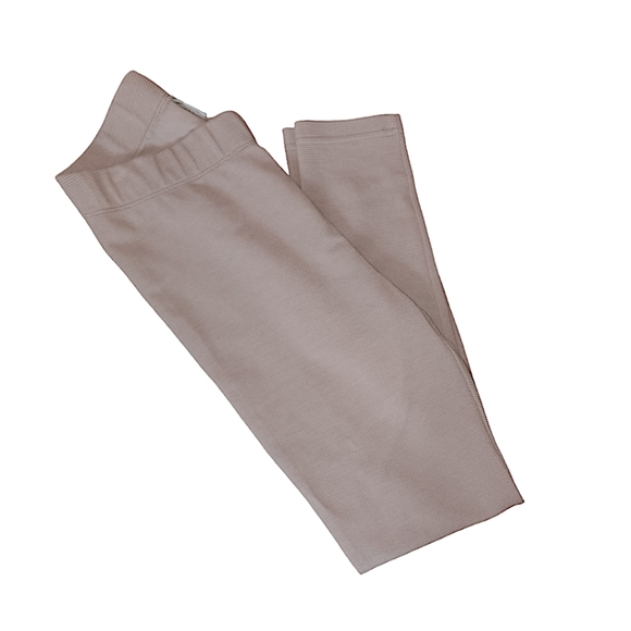 Tna Waffle Knit Butter Leggings, Taupe, Size Medium - Picture 1 of 11